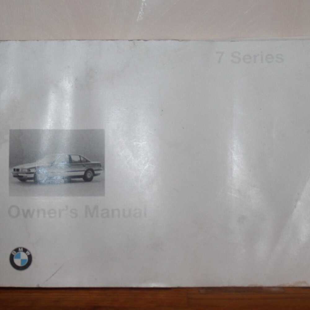 Original BMW 7 Series Car Driver Manual